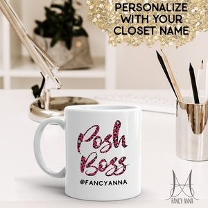 Posh Boss coffee mug leopard poshstyle PFF gift